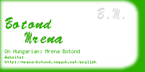 botond mrena business card